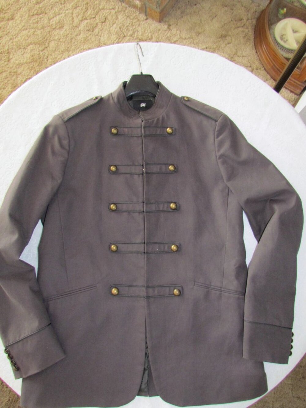 MEN'S COSTUME COAT; MILITARY BAND, NAPOLEON, HUSSAR STYLE JACKET, 44R, H&M, EXC